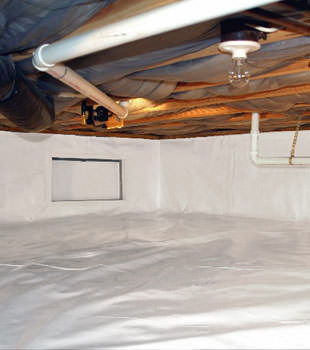 A complete crawl space repair system in Phillipsburg