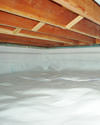 a moisture barrier installed on the walls and floors of a crawl space in Stroudsburg