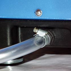 A self-draining crawl space dehumidifier connected to a sump pump system in Stroudsburg