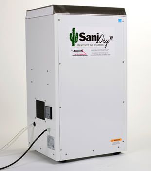 A Energy Efficient basement dehumidifier installed in a finished basement in Stillwater