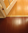 wood basement flooring design in a Hackettstown basement renovation