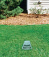 A buried gutter drain downspout extension installed in a Mount Pocono home