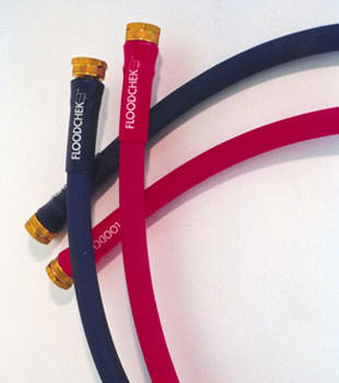 Photo of our FloodCheck washer hoses, available in Greene
