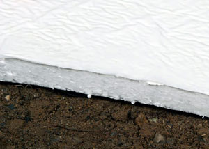 Insulation installed on a crawl space floor in Blairstown