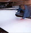 Hackettstown insulation being installed in a crawl space.