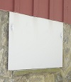 head-on view of one of our doors installed in Mine Hill for crawl spaces