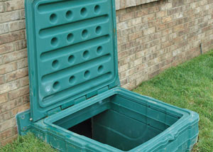 lockable crawl space access door installed in Sparta