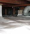 A Hackettstown crawl space moisture system with a low ceiling