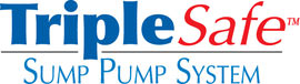 Sump pump system logo for our TripleSafe, available in areas like Ogdensburg