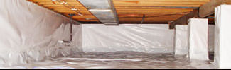 an encapsulated crawl space system in Hackettstown