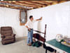 A basement wall covering for creating a vapor barrier on basement walls in Stroudsburg