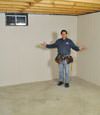 Hackettstown basement insulation covered by EverLast™ wall paneling, with SilverGlo™ insulation underneath