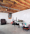 CleanSpace® basement wall vapor barrier installed in Matamoras